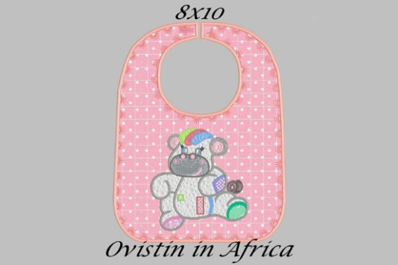Cute Pink Baby Hippo Bib: An Embroidery Designer's Review