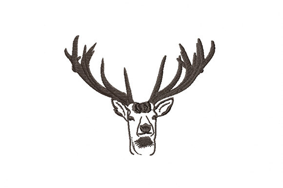 Deer Head Black Silhouette: An Embroidery Seller's Review