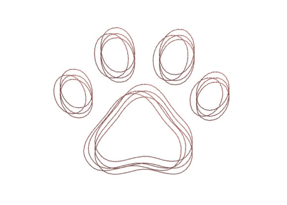 Dog Paw Scribble Stitch: An Embroidery Seller Review