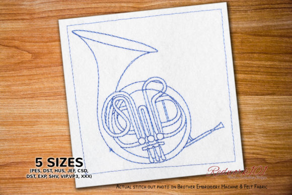French Horn Lineart: A Hands-On Embroidery Review