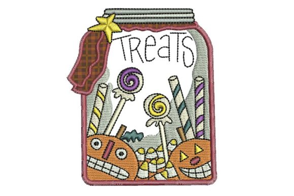 Halloween Treats Jar: A Craft Fair Embroidery Review