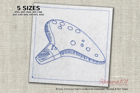 Ocarina Musical Instrument Bluework: A Seasonal Embroidery Review