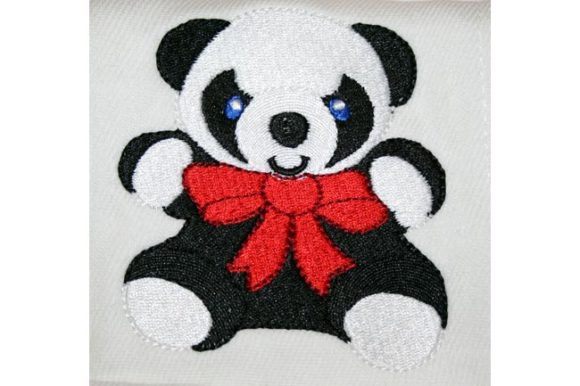Panda Bear Embroidery Design Review for Boutique Apparel
