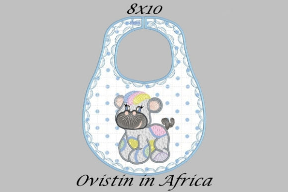 Rainbow Baby Hippo Bib: A Cute Nursery Embroidery Design