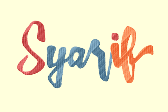 Syarif Lettering: An Embroidery Seller's Review