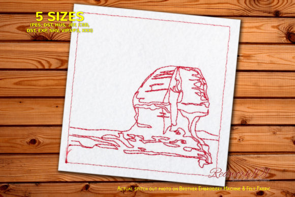 The Great Sphinx of Giza Redwork: A Designer's Review